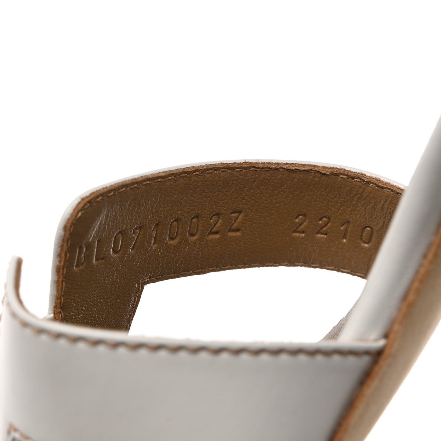 Calfskin Oasis Sandals 36 White