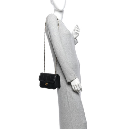 Chanel Lambskin Calfskin Mini Chocolate Bar Flap Bag Black 2 of 11