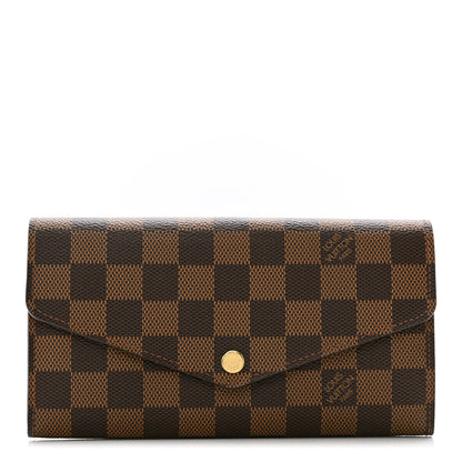 Louis Vuitton Damier Ebene Sarah Wallet NM 1 of 7