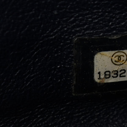 Chanel Caviar Quilted Jumbo Double Flap Navy Blue 7 of 11