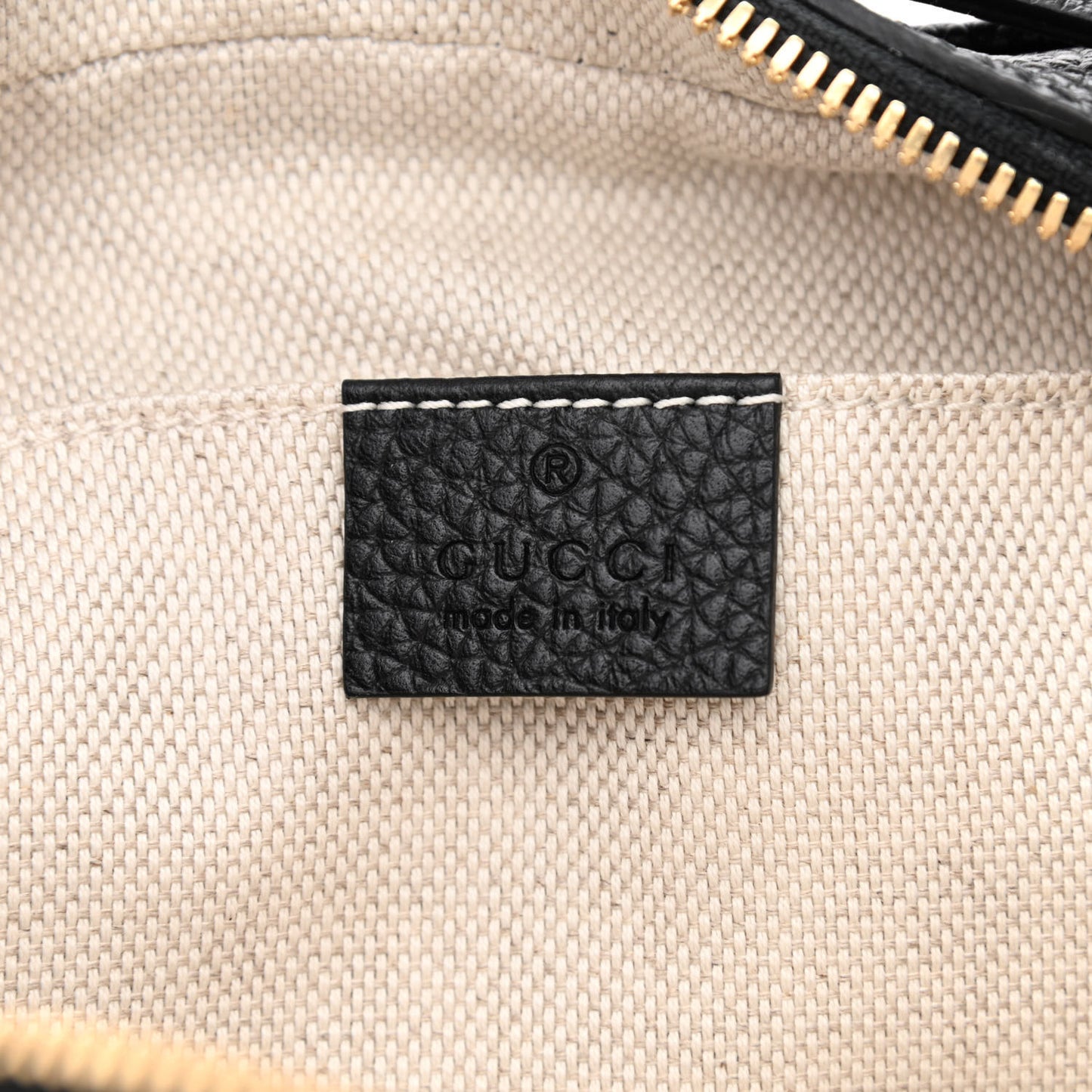 Pebbled Calfskin Small Soho Disco Bag Black