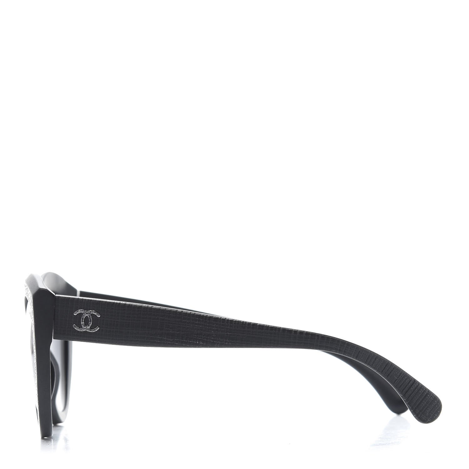 Chanel Acetate Polarized Butterfly Signature Sunglasses 5331 Black 3 of 8