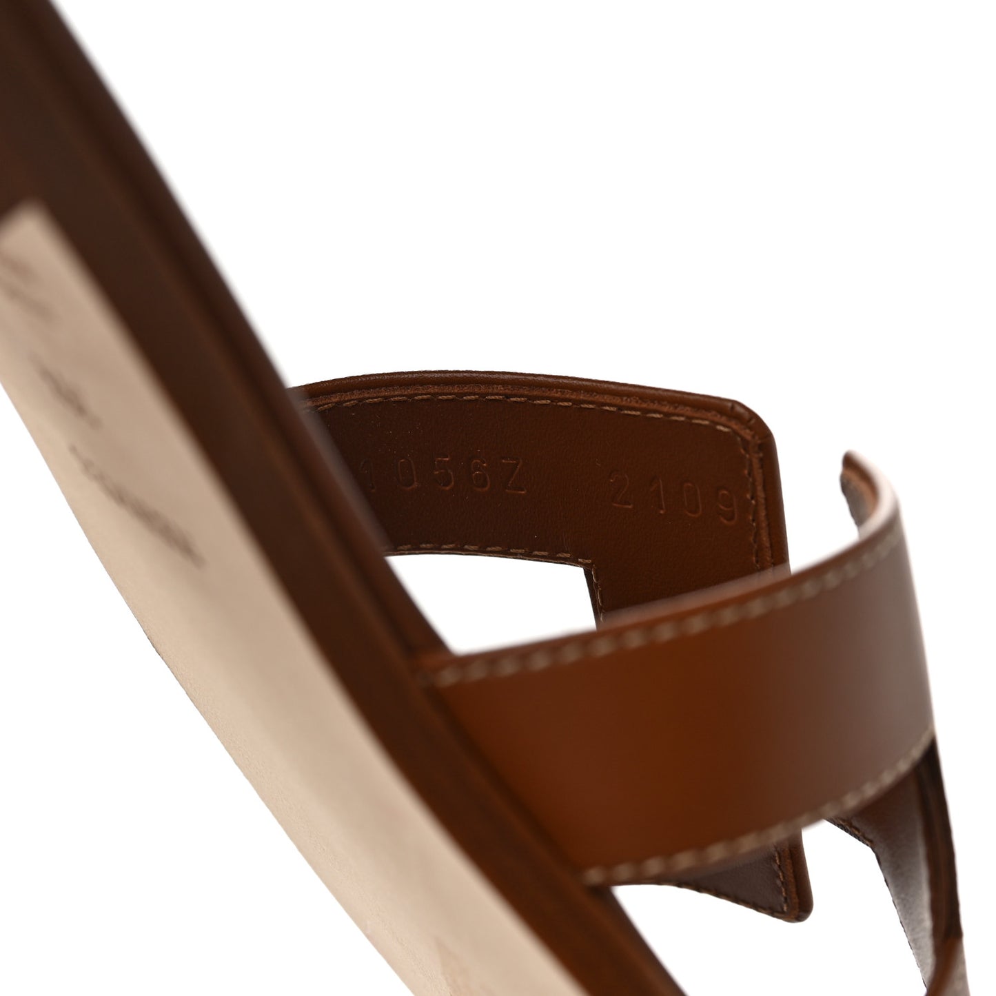 Box Calfskin Oran Sandals 36.5 Gold