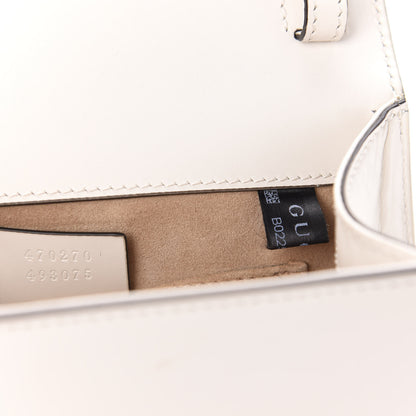 Gucci Calfskin Mini Sylvie Top Handle Bag White 11 of 17