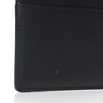 Saint Laurent Calfskin Pineapple Skull Print Card Case Black 7 of 7