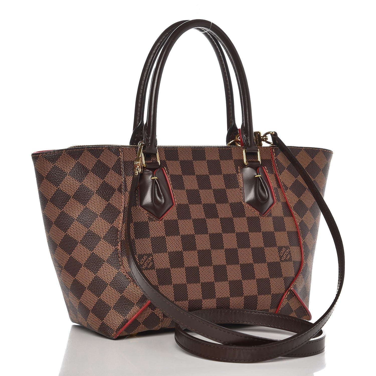 Louis Vuitton Damier Ebene Caissa Tote PM Cherry 4 of 14