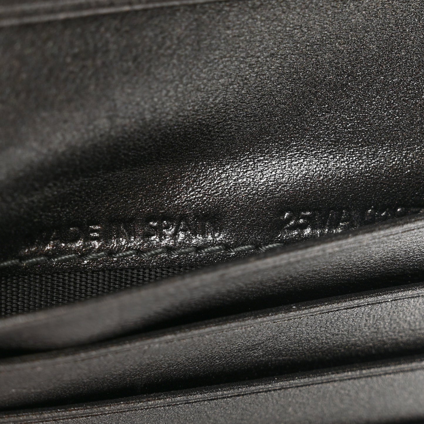 Metallic Grained Calfskin Cannage Lady Dior French Wallet Gunmetal
