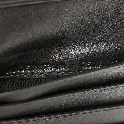 Christian Dior Metallic Grained Calfskin Cannage Lady Dior French Wallet Gunmetal 7 of 8