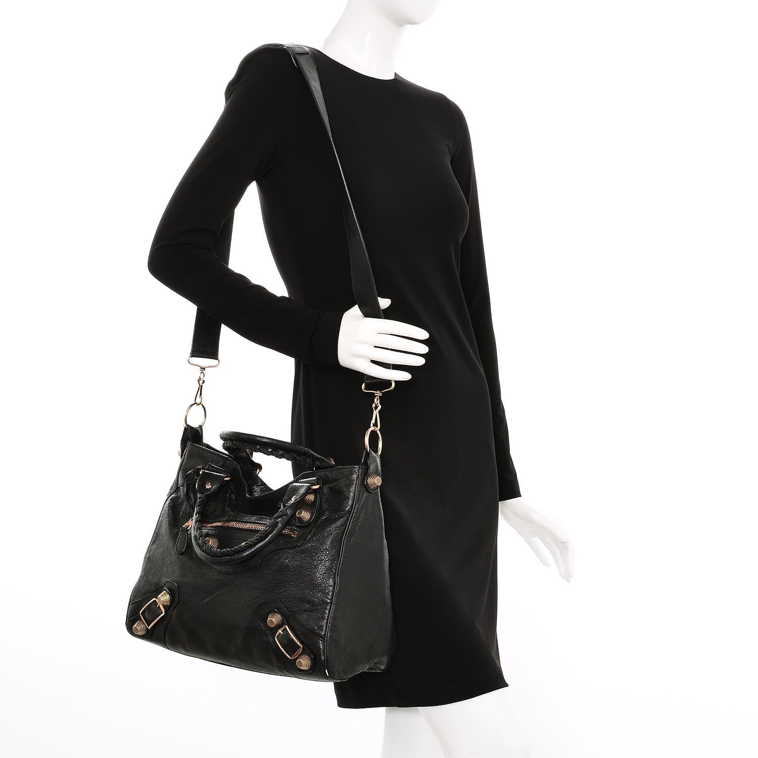 Balenciaga Agneau Giant 21 Rose Gold Hardware Velo Black 2 of 13
