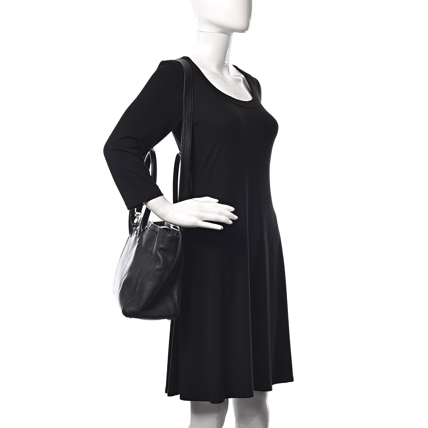 Chanel Calfskin Cerf Shopper Tote Black 2 of 16
