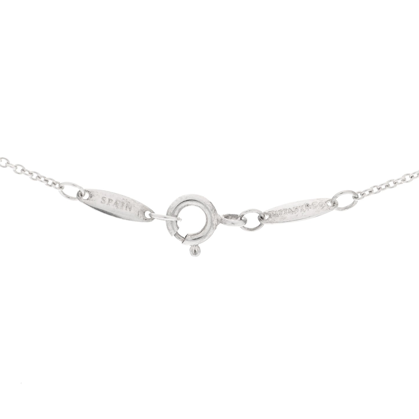 Sterling Silver 14mm Elsa Peretti Cross Pendant Necklace