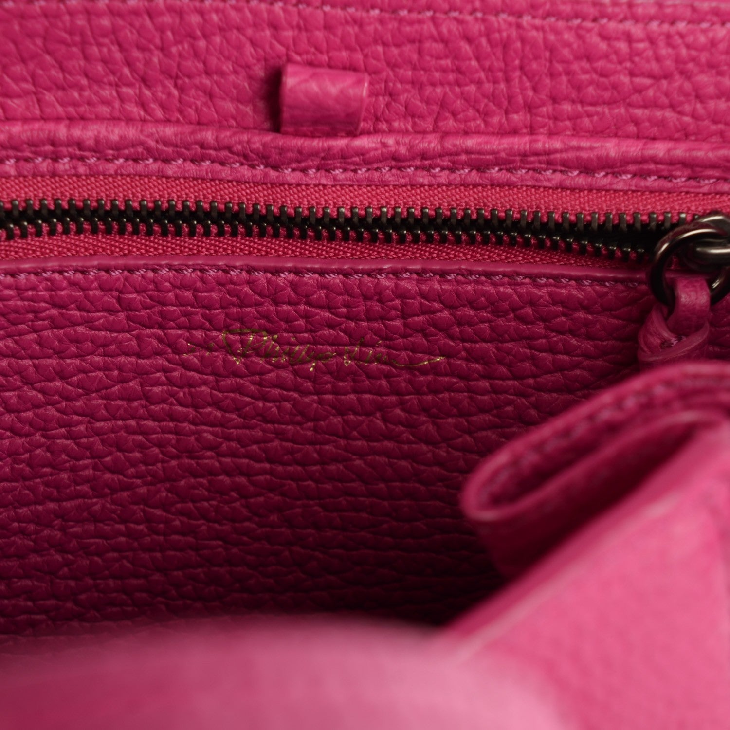 3.1 Phillip Lim 3.1 Textured Calfskin Mini Pashli Satchel Bright Fuchsia 6 of 7