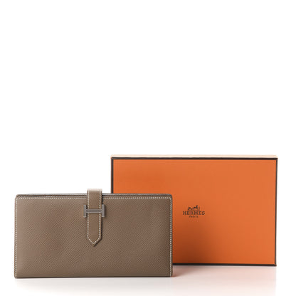 Hermes Epsom Bearn Gusset Wallet Etoupe 7 of 7