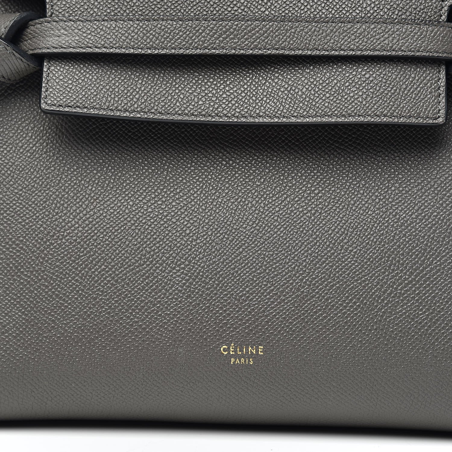 Celine Grained Calfskin Micro Belt Bag Grey 10 of 10