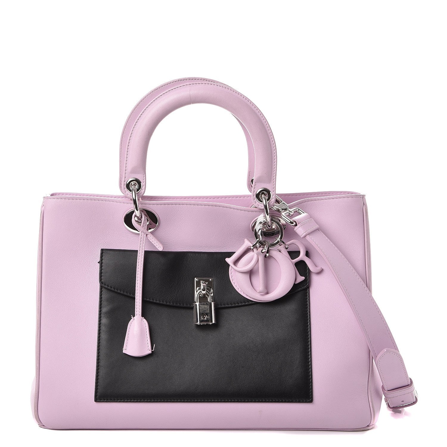 Christian Dior Lambskin Large Lady Dior Pockets Pink 1 of 17