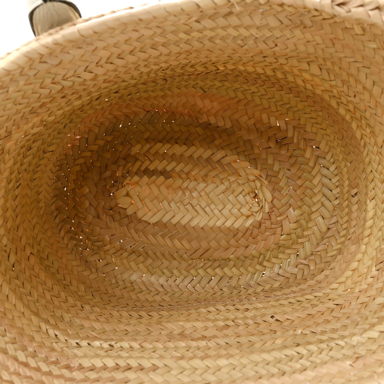 Chloe Raffia Grain Calfskin Medium Marcie Basket White 5 of 11