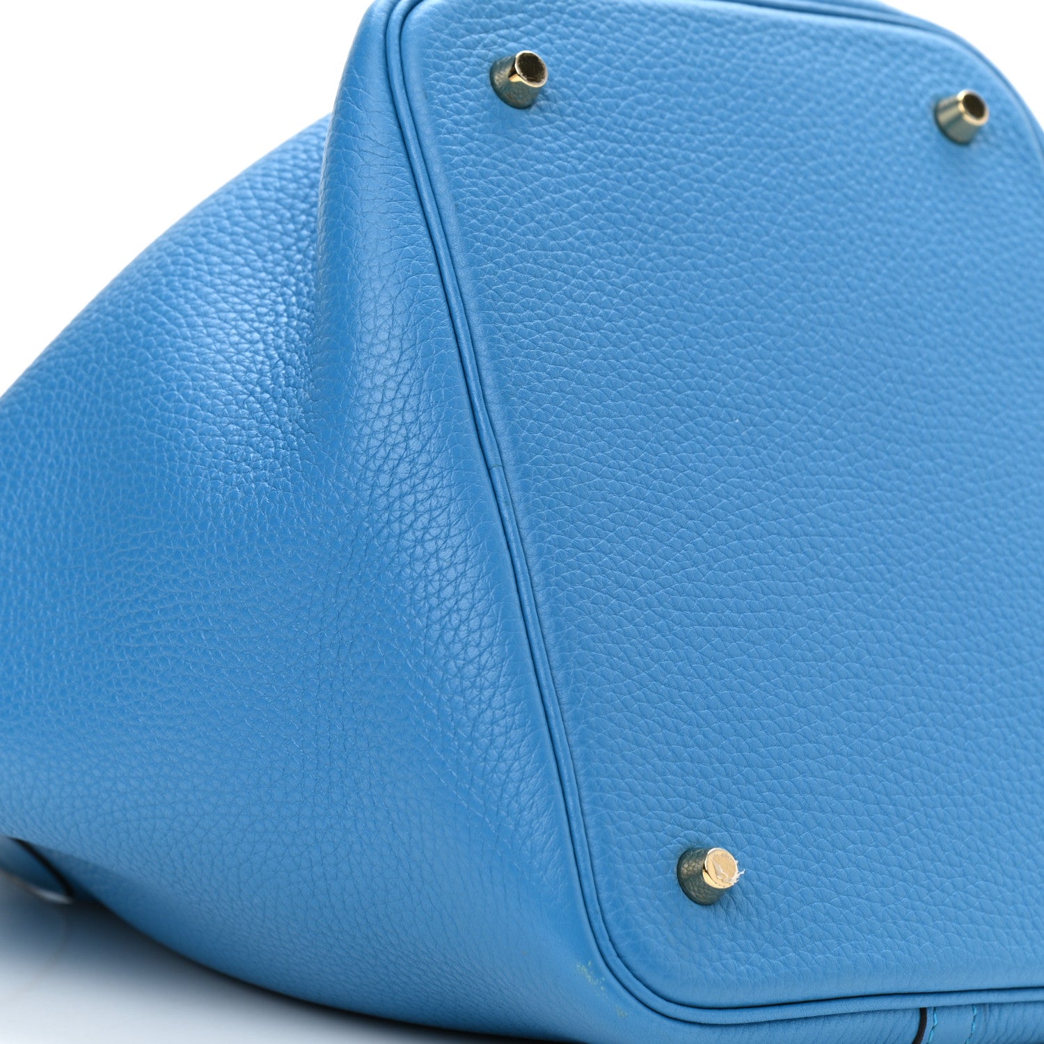 Hermes Taurillon Clemence Picotin Lock 22 MM Bleu Zanzibar 9 of 13