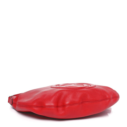 Gucci Pebbled Calfskin Medium Soho Hobo Red 4 of 10