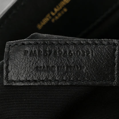 Saint Laurent Calfskin Y Quilted Monogram Medium Loulou Chain Satchel Black 7 of 10