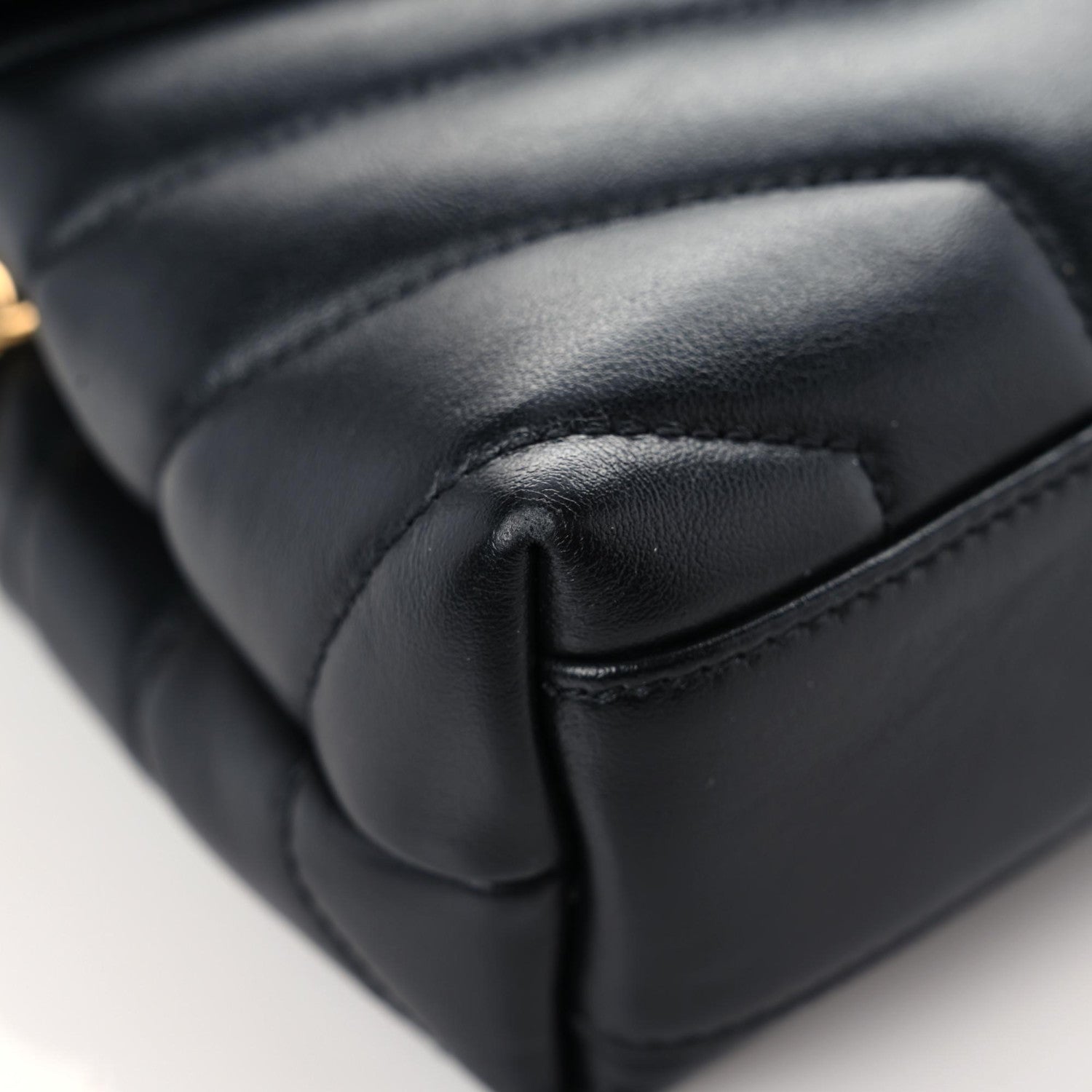 Saint Laurent Calfskin Y Quilted Monogram Toy Loulou Crossbody Bag Black 14 of 18