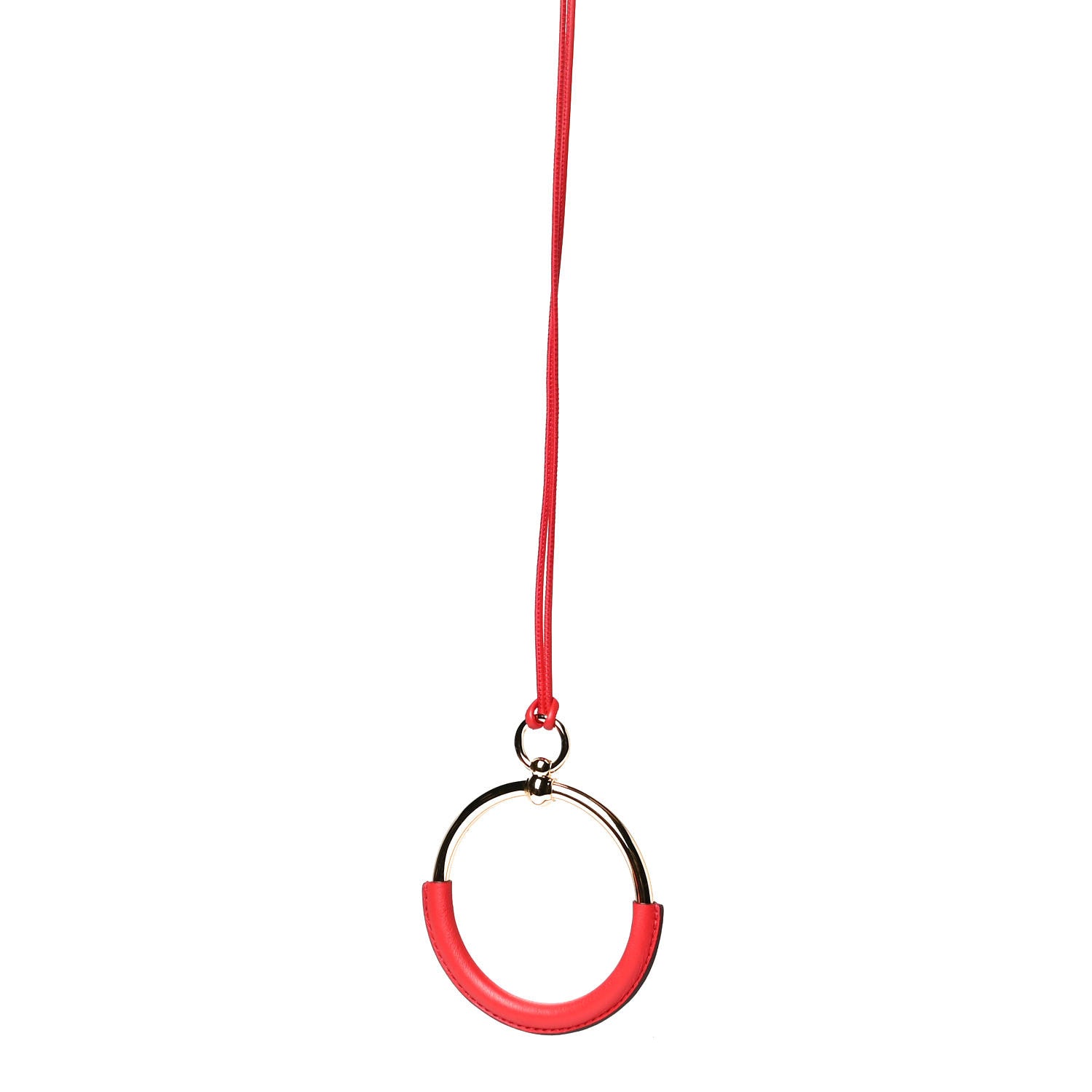 Hermes Swift Grand Loop Pendant Necklace Rouge Casaque 1 of 4