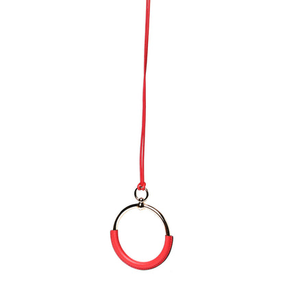 Hermes Swift Grand Loop Pendant Necklace Rouge Casaque 1 of 4