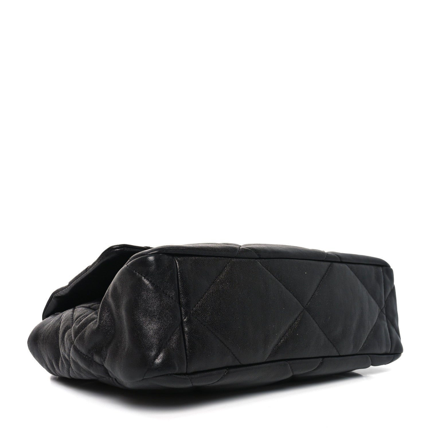 Chanel Goatskin Quilted Large Chanel 19 Flap Black 4 of 11