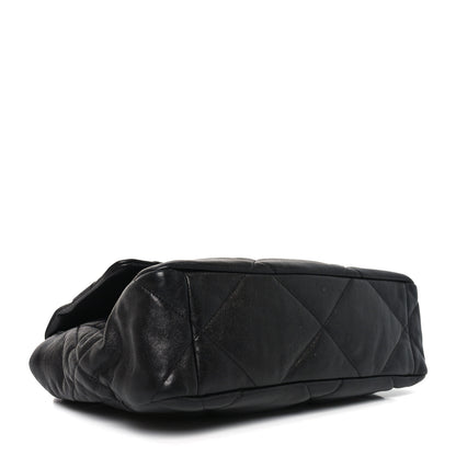 Chanel Goatskin Quilted Large Chanel 19 Flap Black 4 of 11