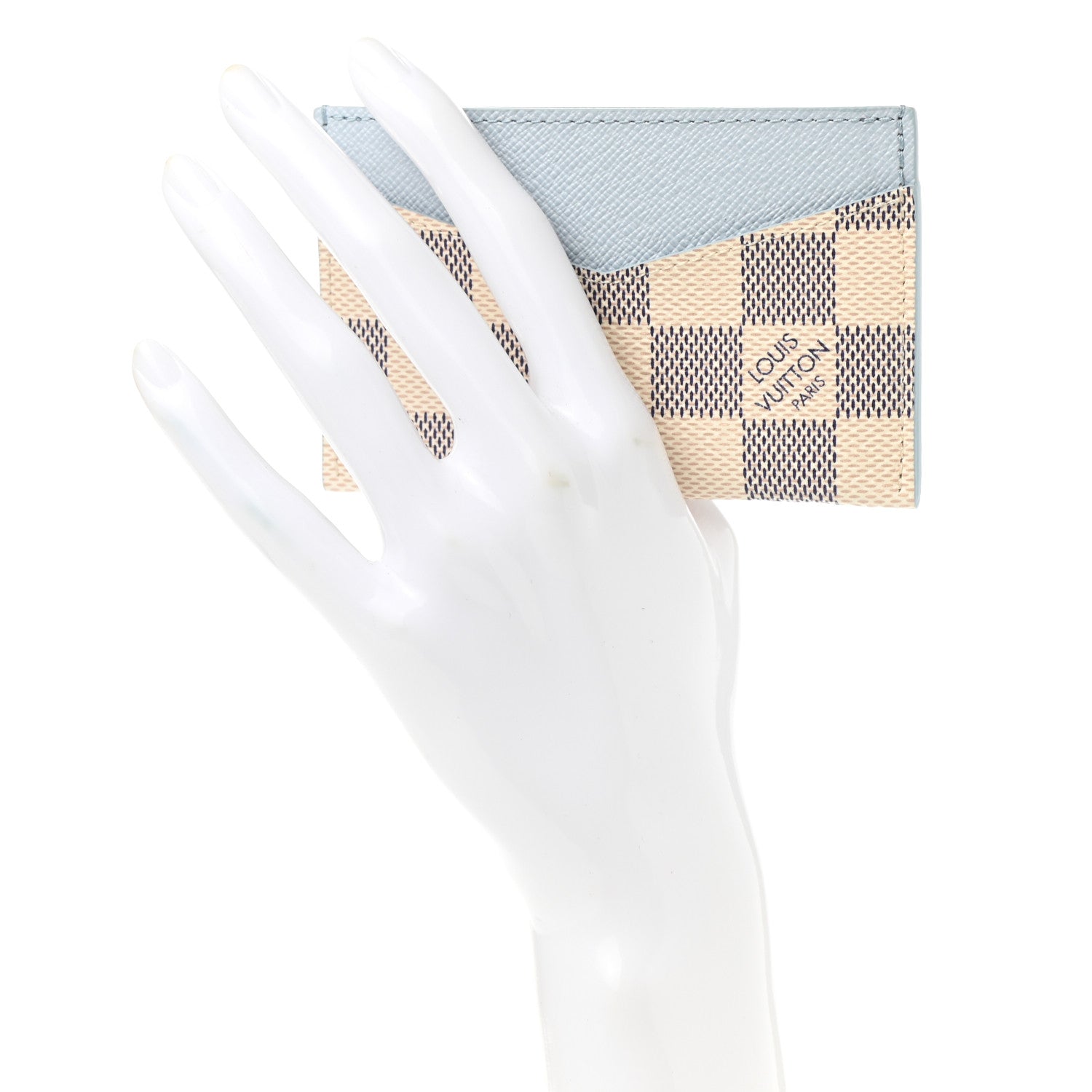 Louis Vuitton Damier Azur Daily Card Holder Olympe Blue 2 of 6