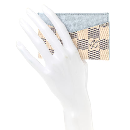 Louis Vuitton Damier Azur Daily Card Holder Olympe Blue 2 of 6