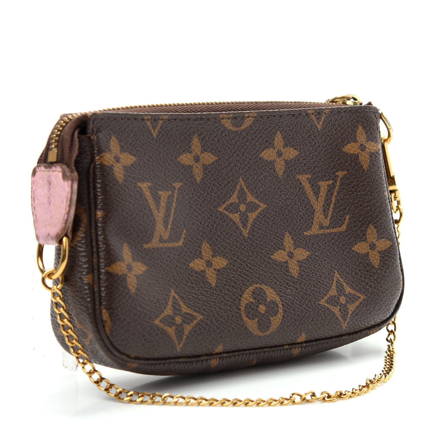 Monogram 2016 Christmas Animation Mini Pochette Accessories Rose Ballerine