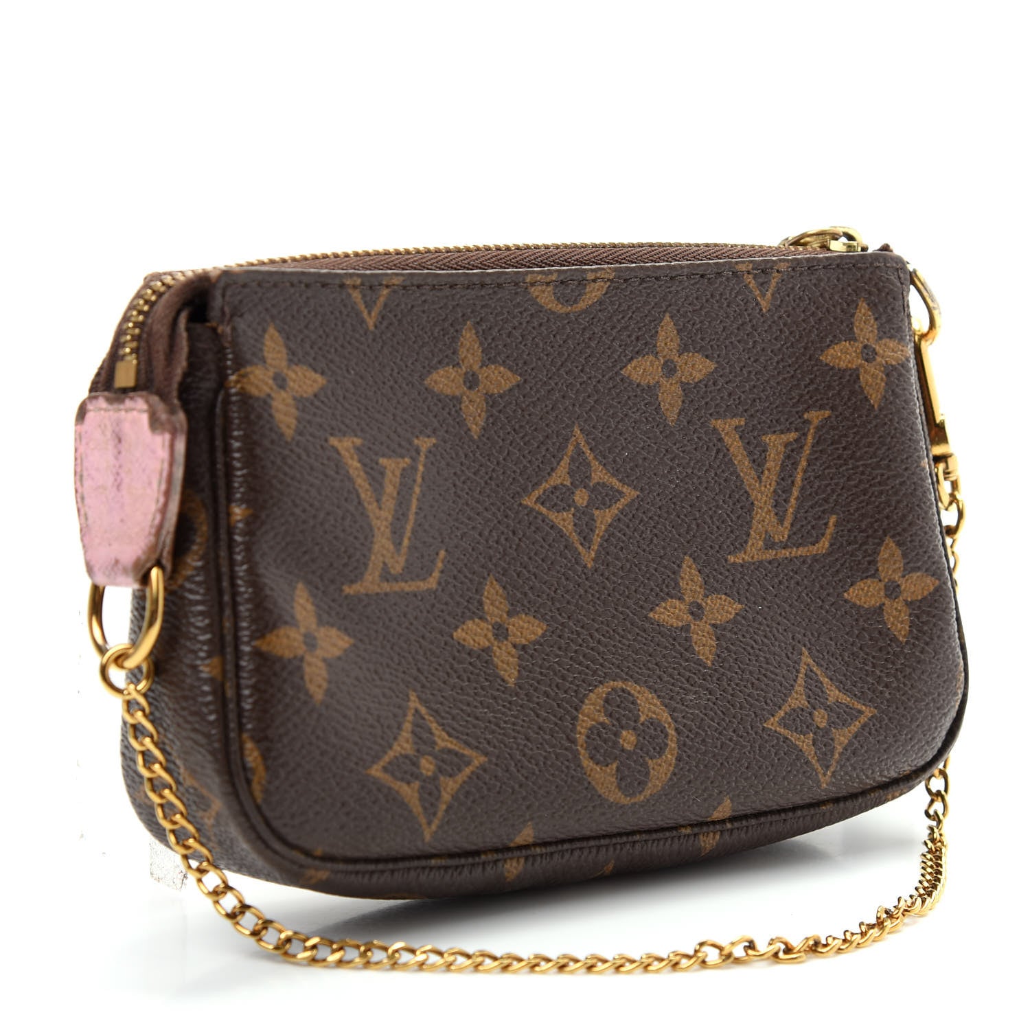 Louis Vuitton Monogram 2016 Christmas Animation Mini Pochette Accessories Rose Ballerine 3 of 9