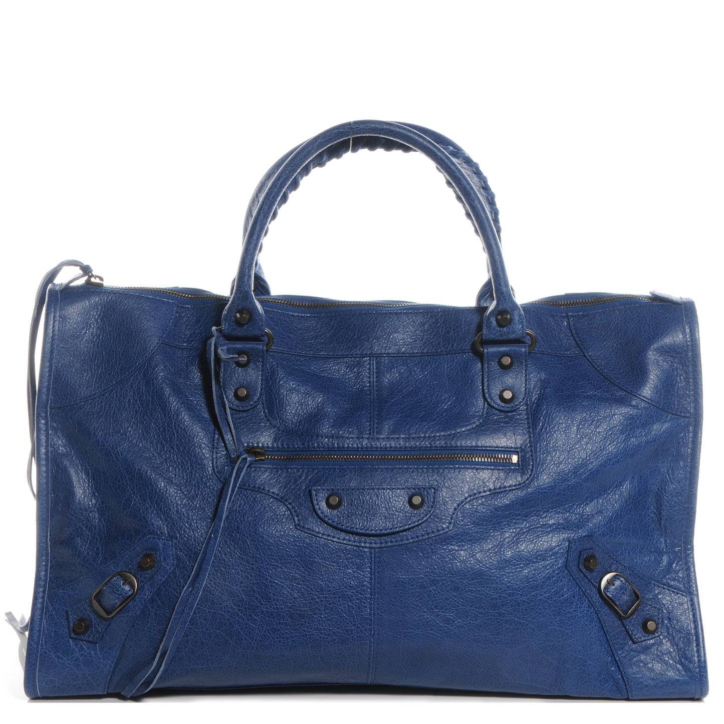 Agneau Classic Hardware Work Bleu Cobalt Bleu Electric