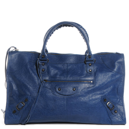 Balenciaga Agneau Classic Hardware Work Bleu Cobalt Bleu Electric 1 of 8