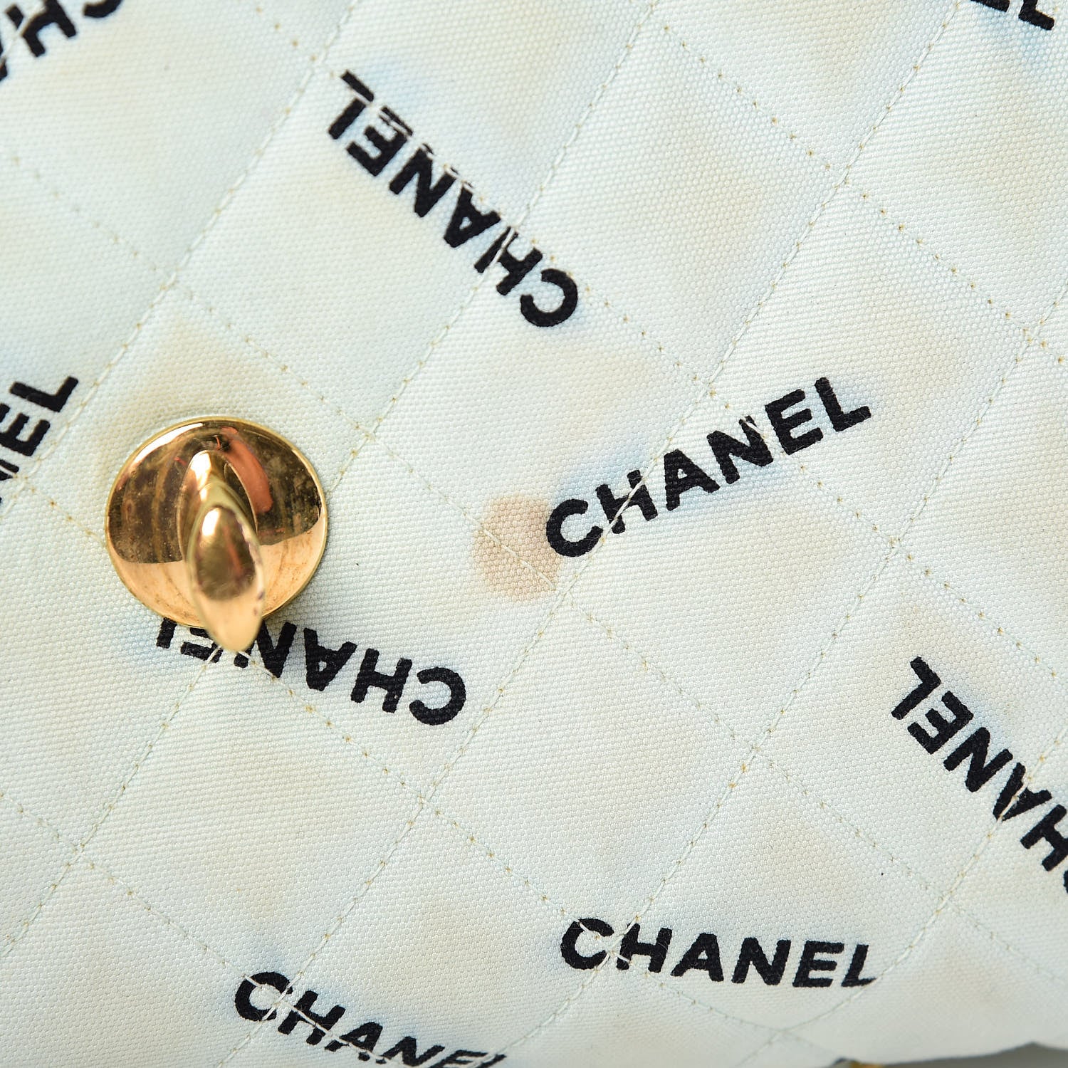 Chanel Canvas Quilted XL Jumbo Single Flap Green 21 of 21