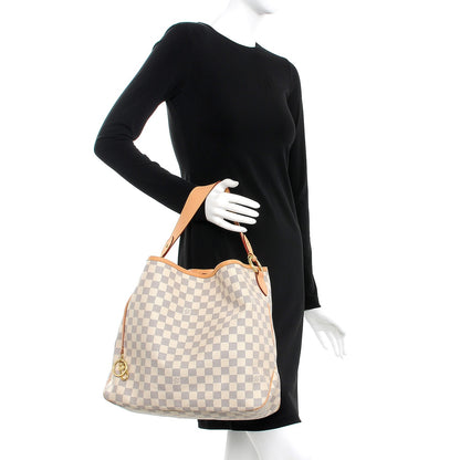 Louis Vuitton Damier Azur Delightful MM Pink 2 of 11