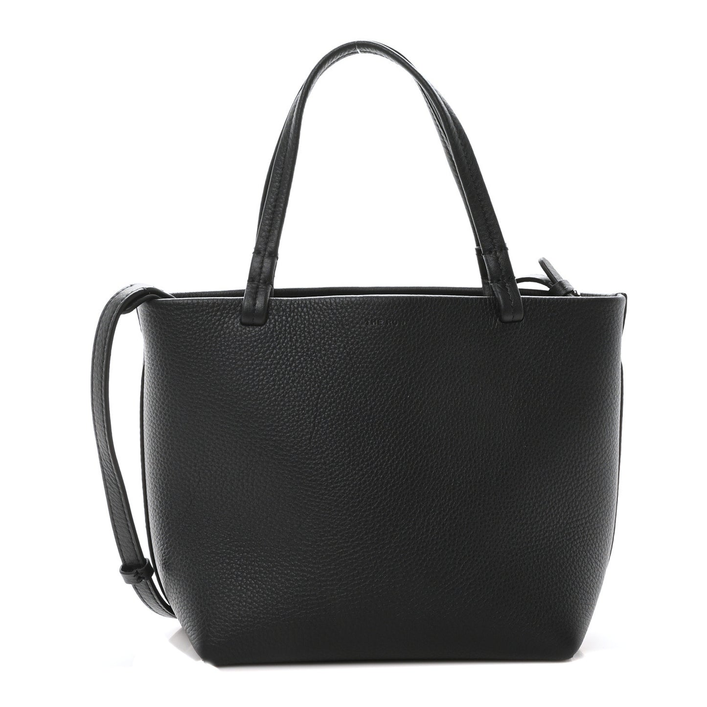 Grained Calfskin Small Park Tote Black