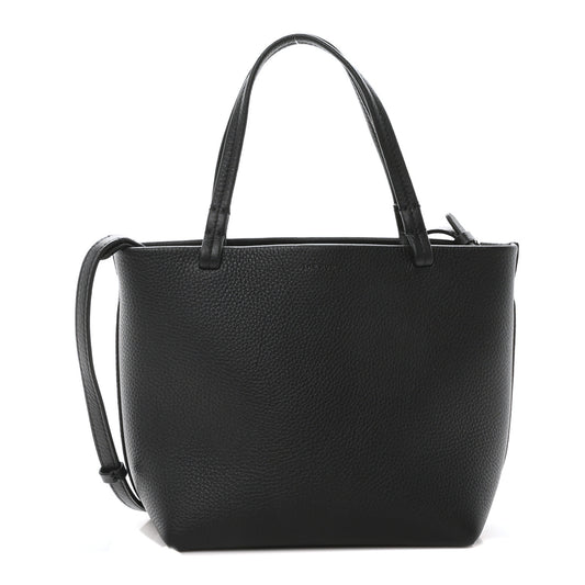 Grained Calfskin Small Park Tote Black