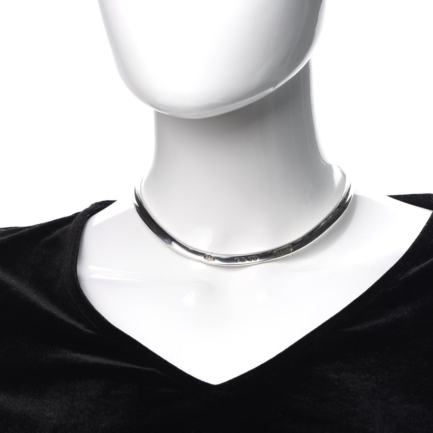 Tiffany Sterling Silver 1837 Collar Necklace 2 of 3