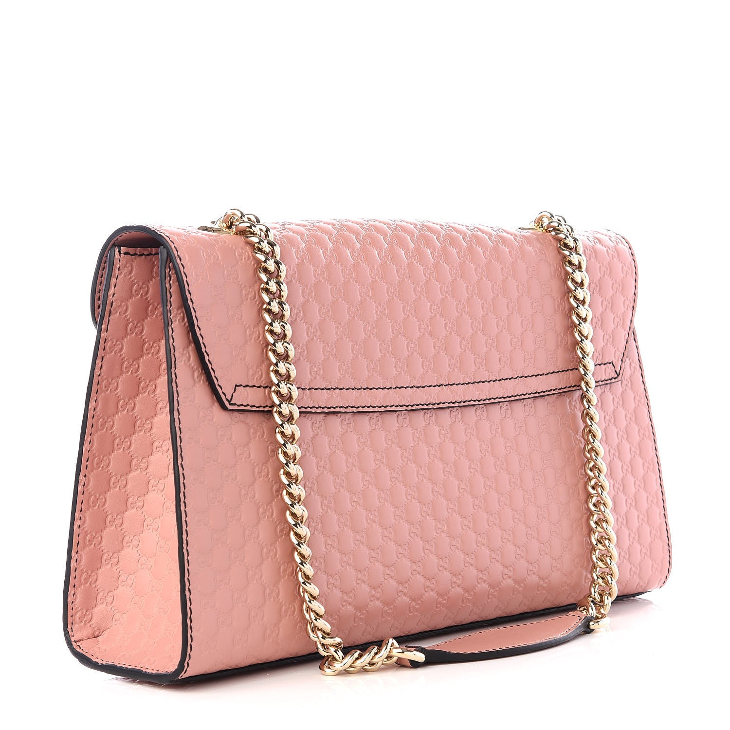 Gucci Microguccissima Medium Emily Chain Shoulder Bag Soft Pink 2 of 8