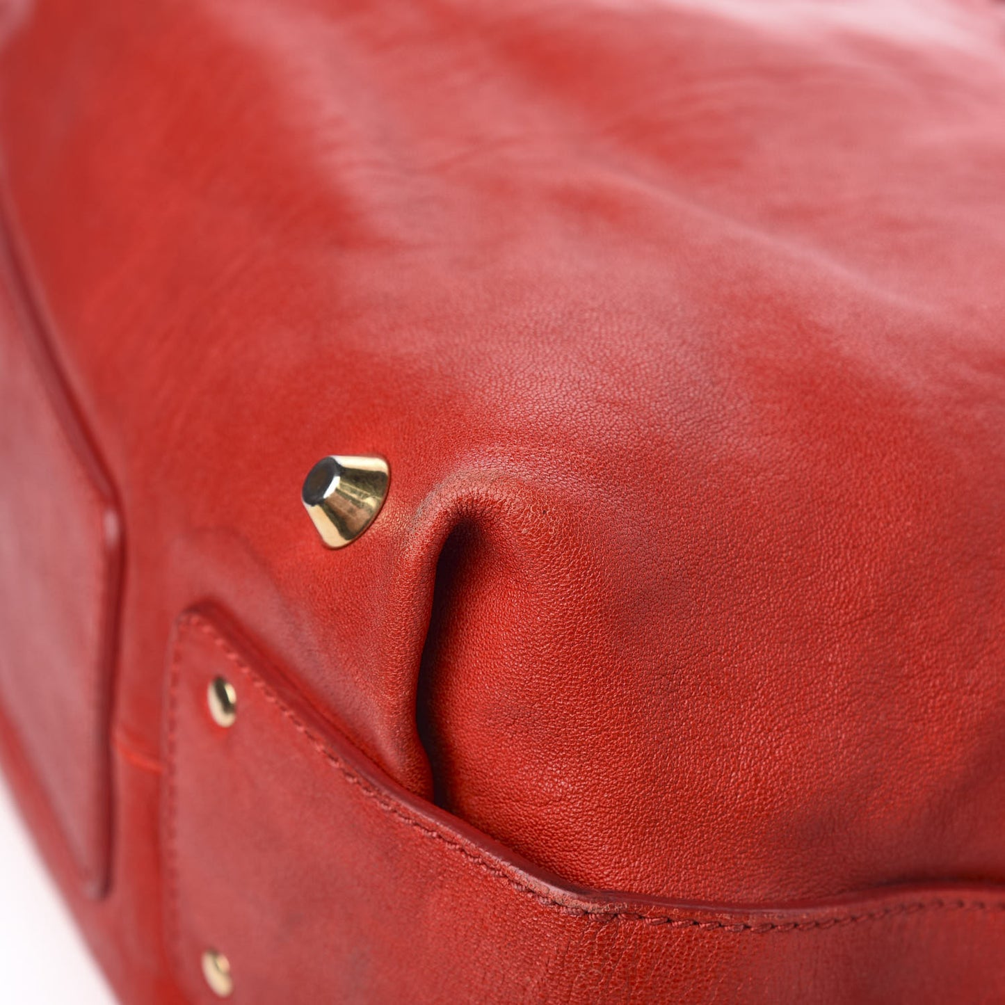 Lambskin Large Angie Shoulder Bag Red