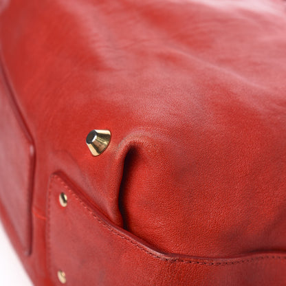 Chloe Lambskin Large Angie Shoulder Bag Red 8 of 12