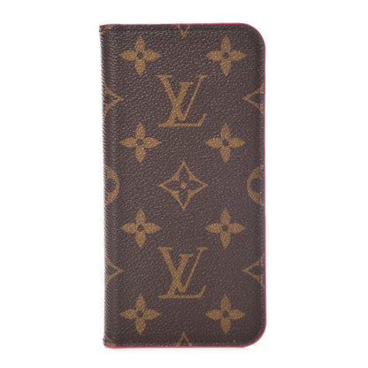 Louis Vuitton Monogram iPhone X Folio Case Rose Pop 1 of 7