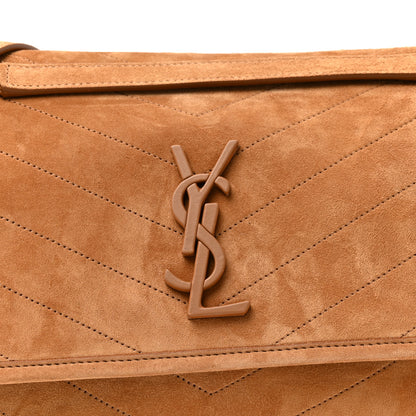 Saint Laurent Suede Monogram Medium Niki Chain Satchel Cinnamon 7 of 9