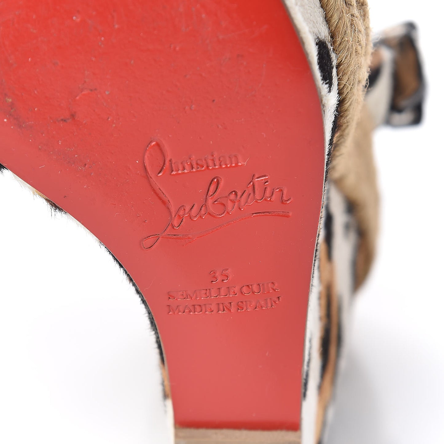 Pony Hair Tigresse 140 Espadrille Wedges 35