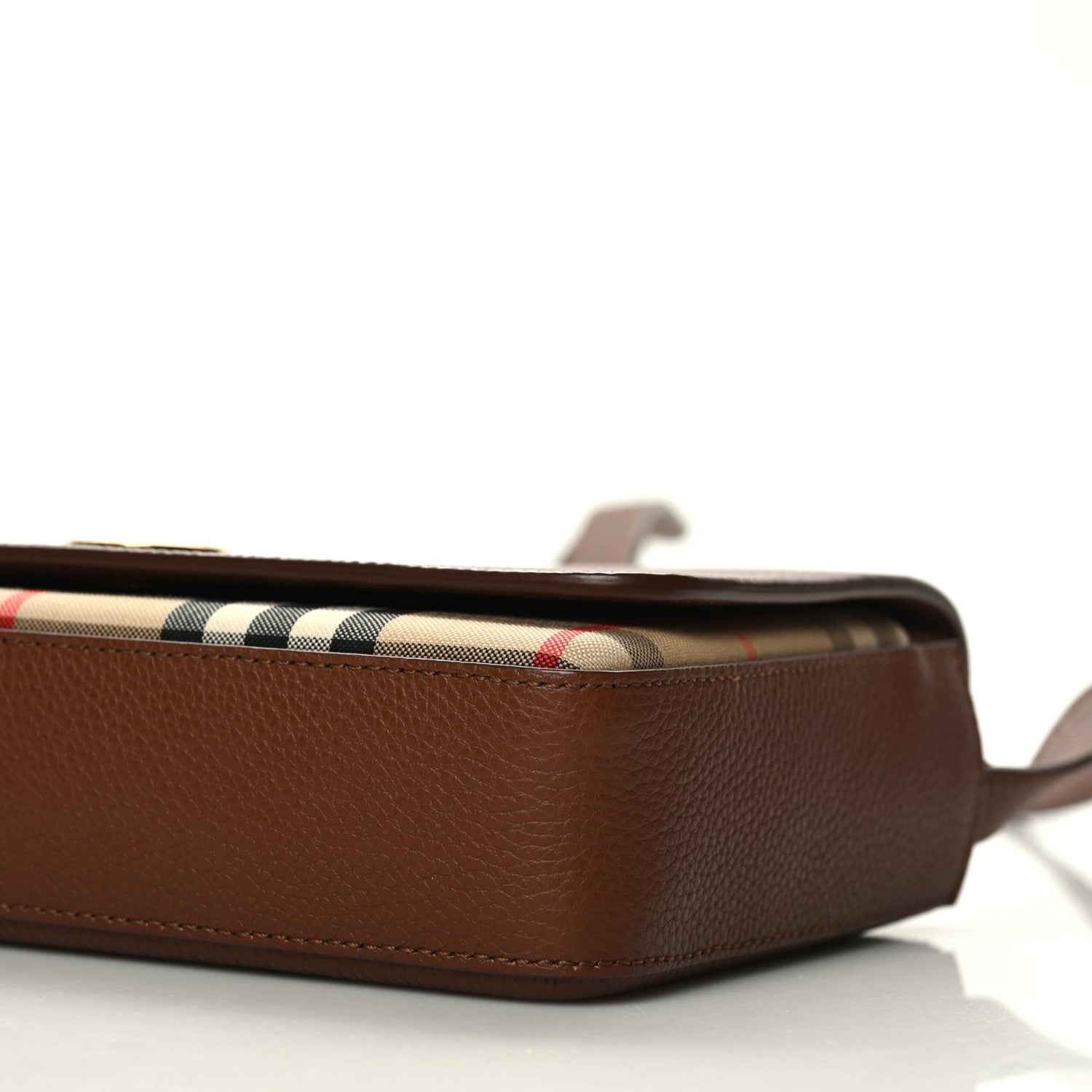 Burberry Calfskin Vintage Check New Hampshire Bag Archive Beige Tan 6 of 9