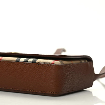 Burberry Calfskin Vintage Check New Hampshire Bag Archive Beige Tan 6 of 9