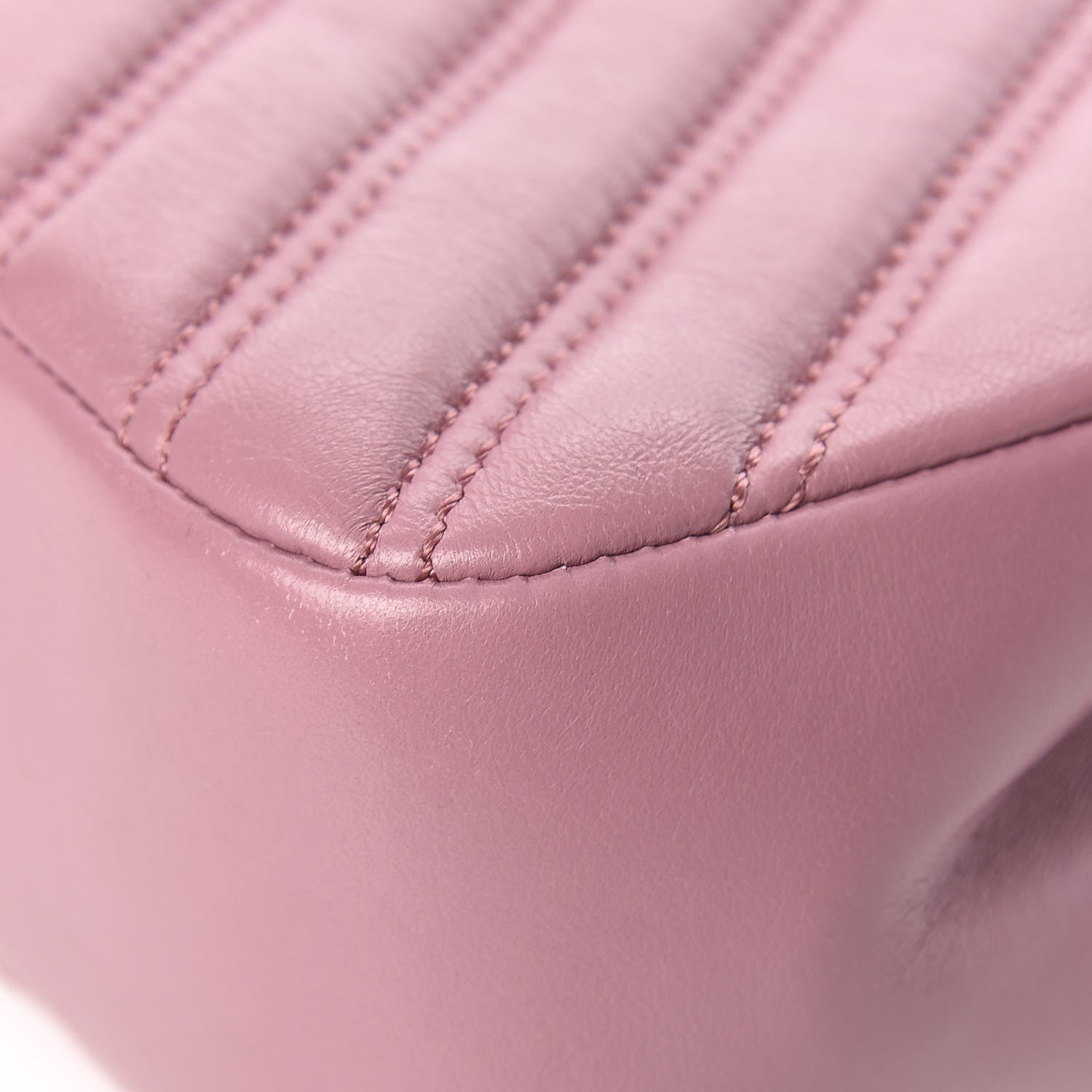 Chanel Lambskin Chevron Double Stitch Medium Single Flap Pink 14 of 14
