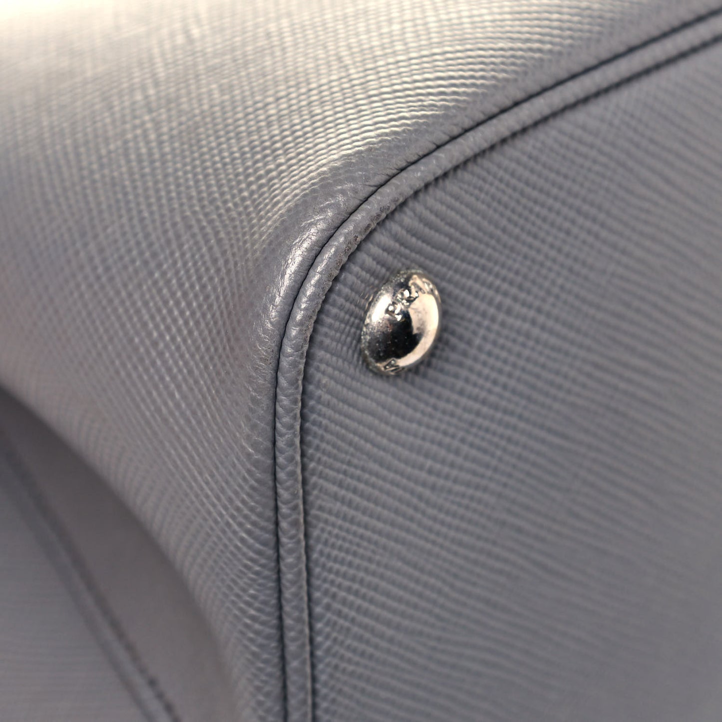 Saffiano Cuir Medium Double Handle Tote Marmo Salvia