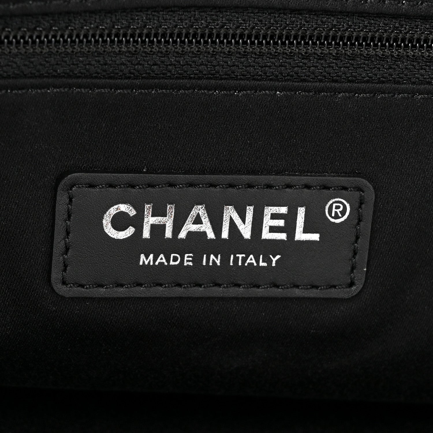 Chanel Metallic Calfskin Stitched CC Club Monaco Tote Silver 6 of 12